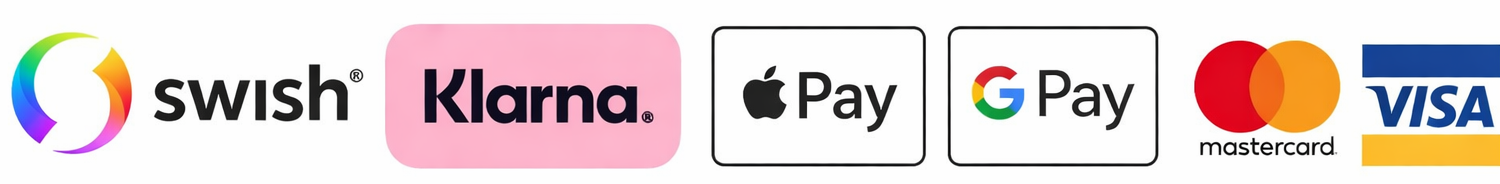 Betalningsmetoder för restaurang beställningssystem och online beställningssystem - Swish, Klarna, Apple Pay, Google Pay, Mastercard, Visa - Online betalning för pizza restaurang beställningssystem